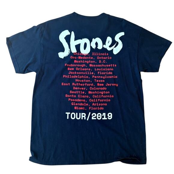 Stones Rolling Stones 2019 Tour Tee Shirt - Picture 2 of 9